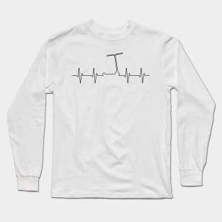 Scooter freestyle stunt lifeline Long Sleeve T-Shirt